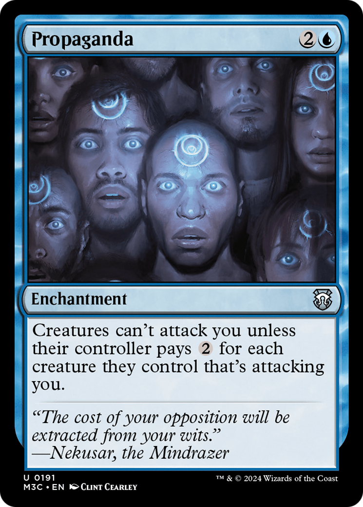 Propaganda (Ripple Foil) [Modern Horizons 3 Commander] | Good Games Cannington