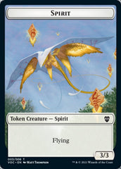 Spirit (003) // Thopter Double-Sided Token [Innistrad: Crimson Vow Commander Tokens] | Good Games Cannington