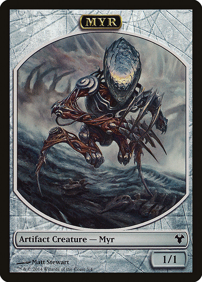 Myr // Spirit Double-Sided Token [Modern Event Deck 2014 Tokens] | Good Games Cannington