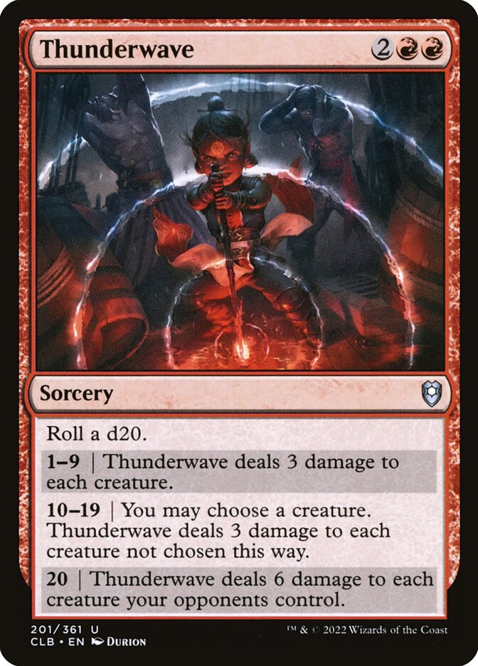 Thunderwave 201/361 (Commander Legends: Battle for Baldur's Gate)  - Foil | Good Games Cannington