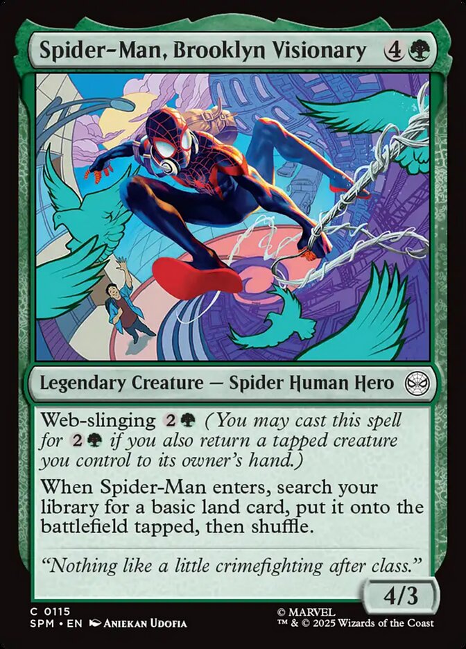 Spider-Man, Brooklyn Visionary 115 (Marvel's Spider-Man)  - Foil | Good Games Cannington