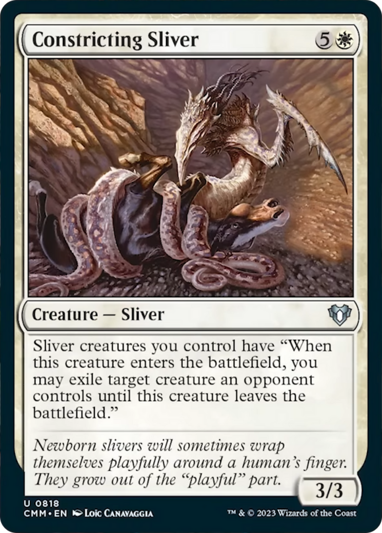Constricting Sliver [Commander Masters] | Good Games Cannington
