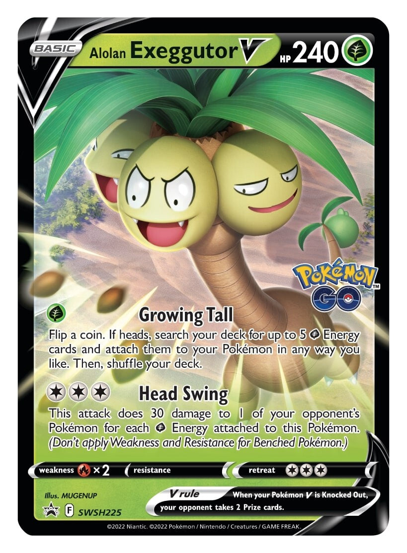 Alolan Exeggutor V (SWSH225) [Sword & Shield: Black Star Promos] | Good Games Cannington