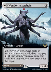 Wandering Archaic // Explore the Vastlands (Extended Art) [Strixhaven: School of Mages] | Good Games Cannington