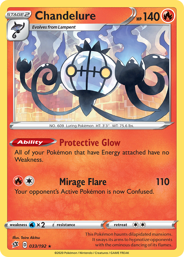 Chandelure (033/192) [Sword & Shield: Rebel Clash] | Good Games Cannington
