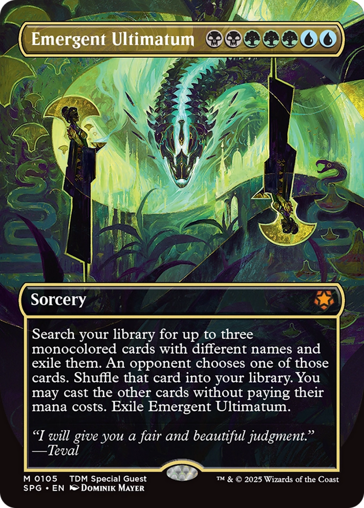 Emergent Ultimatum (Borderless) [Tarkir: Dragonstorm Special Guests] | Good Games Cannington