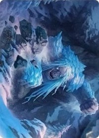 Icehide Troll Art Card [Kaldheim Art Series] | Good Games Cannington