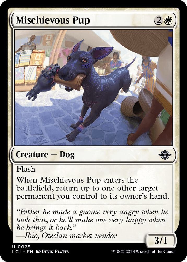 Mischievous Pup 25/291 (The Lost Caverns of Ixalan)  | Good Games Cannington