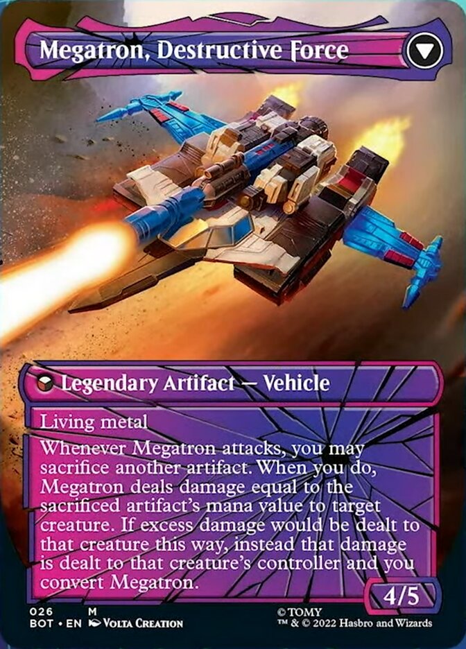 Megatron, Tyrant // Megatron, Destructive Force (Shattered Glass) [Transformers] | Good Games Cannington