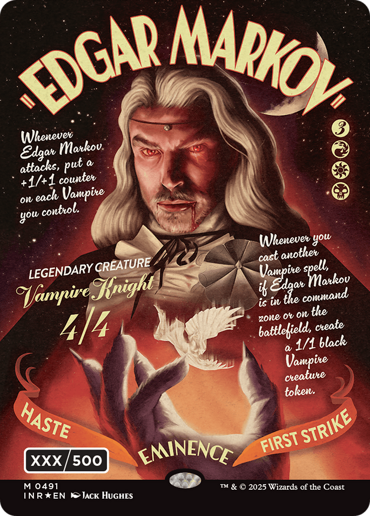 Edgar Markov (Showcase) (Serial Numbered) (Double Rainbow Foil) [Innistrad Remastered] | Good Games Cannington