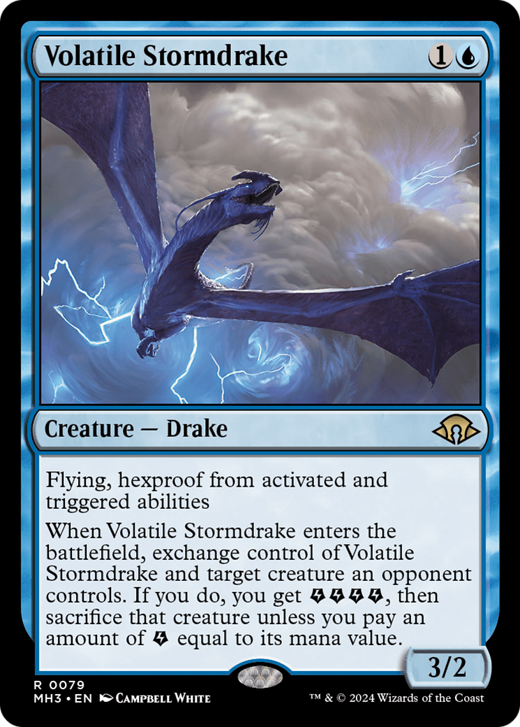 Volatile Stormdrake [Modern Horizons 3] | Good Games Cannington
