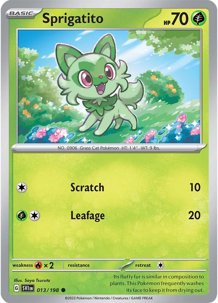 Sprigatito (013/198) [Scarlet & Violet: Base Set] | Good Games Cannington