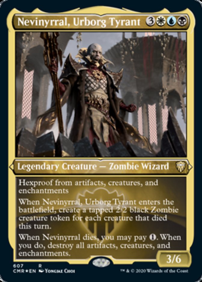 Nevinyrral, Urborg Tyrant (Etched) [Commander Legends] | Good Games Cannington