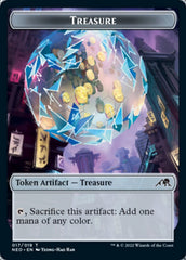 Smoke Blessing // Treasure Double-Sided Token [Kamigawa: Neon Dynasty Commander Tokens] | Good Games Cannington