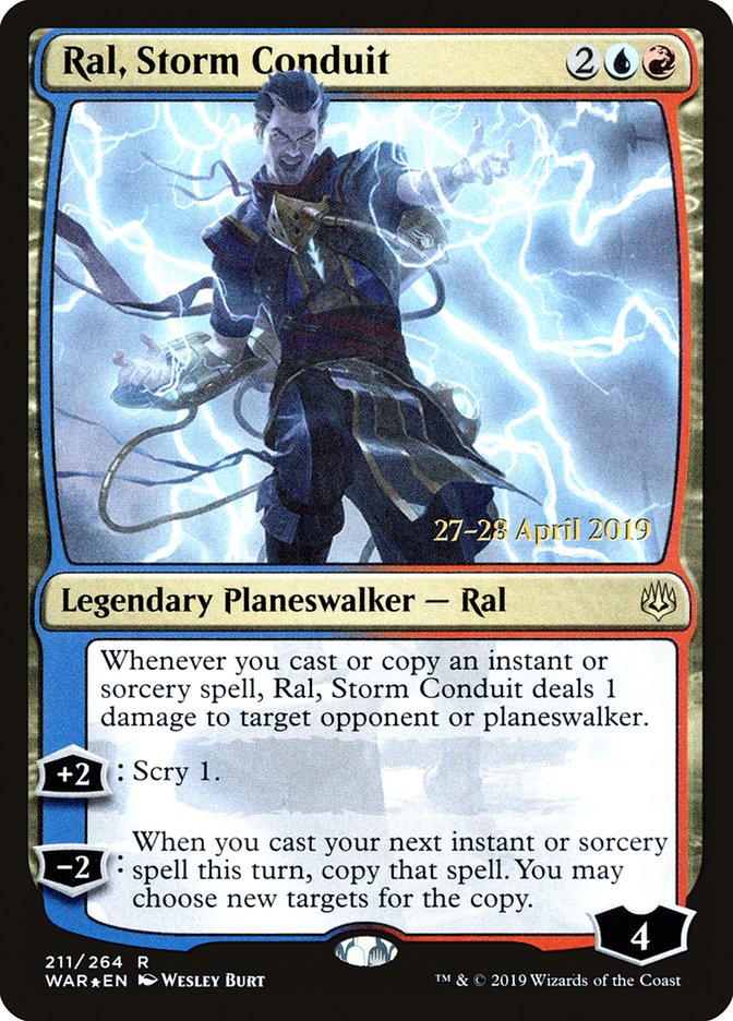 Ral, Storm Conduit [War of the Spark Prerelease Promos] | Good Games Cannington
