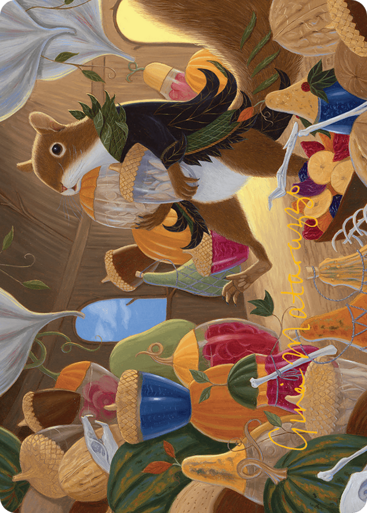 Stocking the Pantry Art Card (Gold-Stamped Signature) [Bloomburrow Art Series] | Good Games Cannington