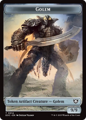 Gnome // Golem (0014) Double-Sided Token [Edge of Eternities Commander Tokens] | Good Games Cannington