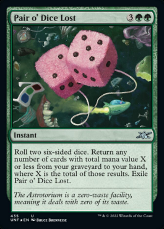 Pair o' Dice Lost (Galaxy Foil) [Unfinity] | Good Games Cannington