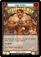 High Striker (Blue) [EVR166] (Everfest)  1st Edition Extended Art Rainbow Foil | Good Games Cannington