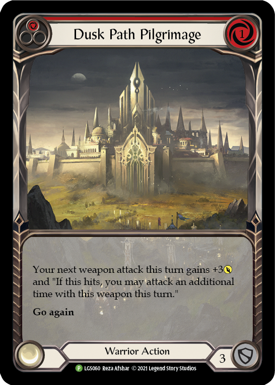 Dusk Path Pilgrimage (Red) [LGS060] (Promo)  Rainbow Foil | Good Games Cannington