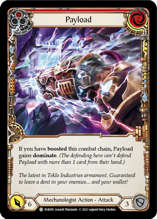 Payload (Red) [EVR076] (Everfest)  1st Edition Rainbow Foil | Good Games Cannington