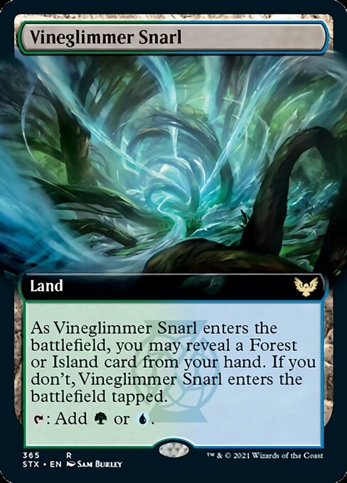 Vineglimmer Snarl (Extended Art) [Strixhaven: School of Mages] | Good Games Cannington