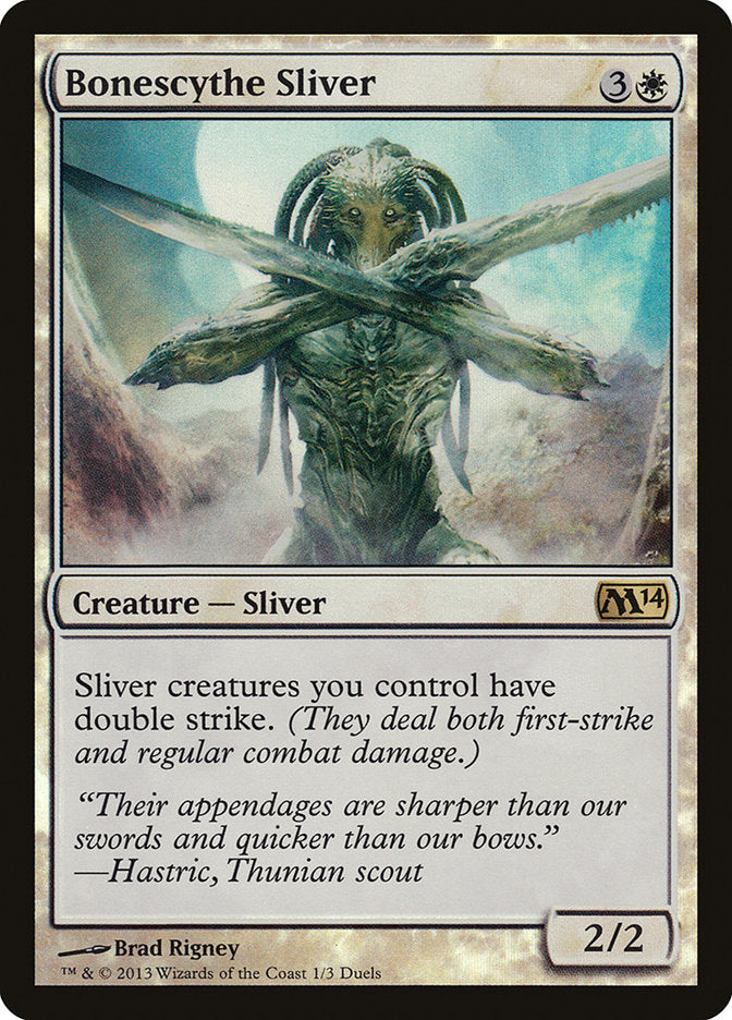 Bonescythe Sliver (Duels of the Planeswalkers Promos) [Duels of the Planeswalkers Promos 2013] | Good Games Cannington