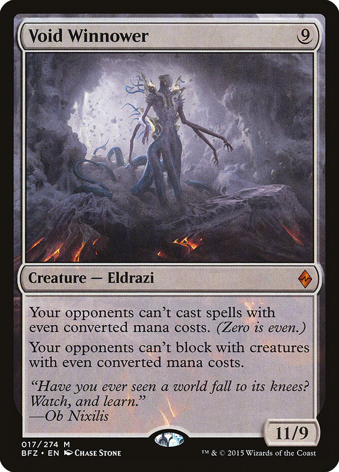 Void Winnower 17/274 (Battle for Zendikar)  | Good Games Cannington