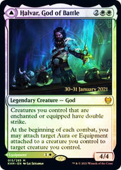 Halvar, God of Battle // Sword of the Realms [Kaldheim Prerelease Promos] | Good Games Cannington