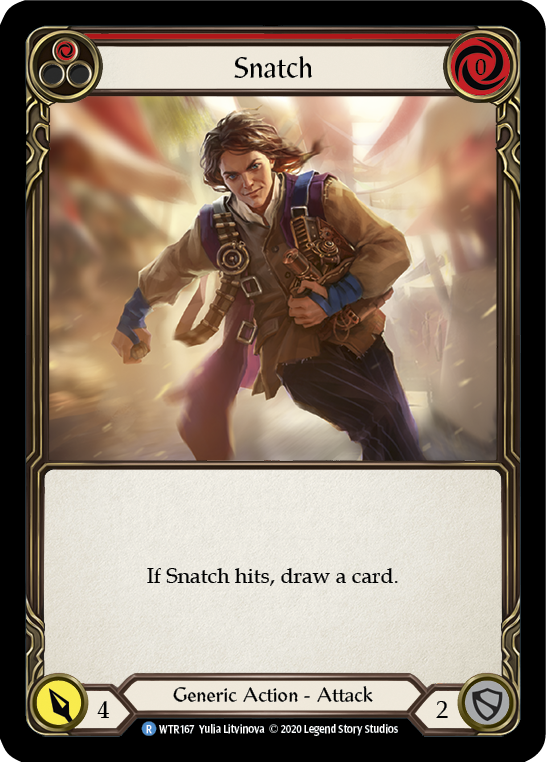Snatch (Red) [U-WTR167] (Welcome to Rathe Unlimited)  Unlimited Rainbow Foil | Good Games Cannington