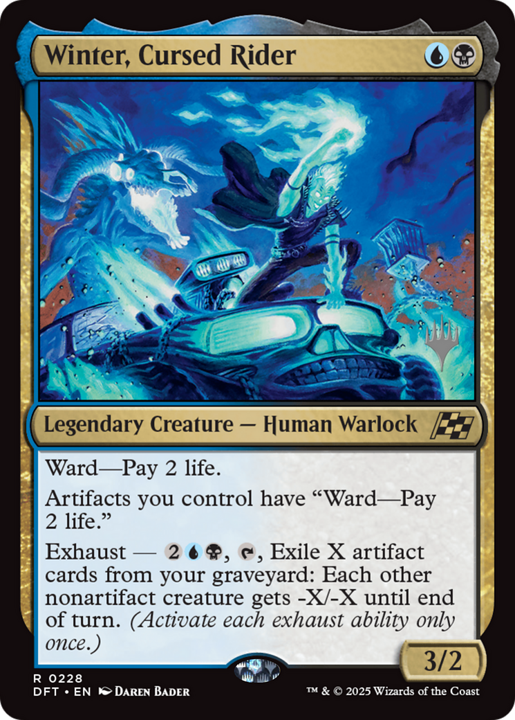Winter, Cursed Rider (Promo Pack) [Aetherdrift Promos] | Good Games Cannington
