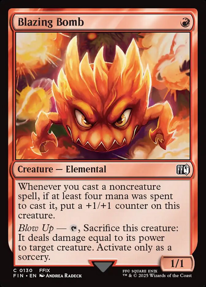 Blazing Bomb 130/309 (FINAL FANTASY)  - Foil | Good Games Cannington