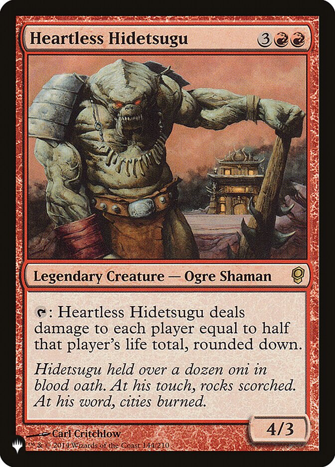 Heartless Hidetsugu [The List] | Good Games Cannington