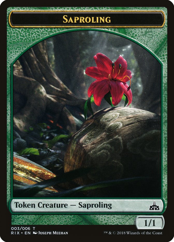 Saproling Token [Rivals of Ixalan Tokens] | Good Games Cannington