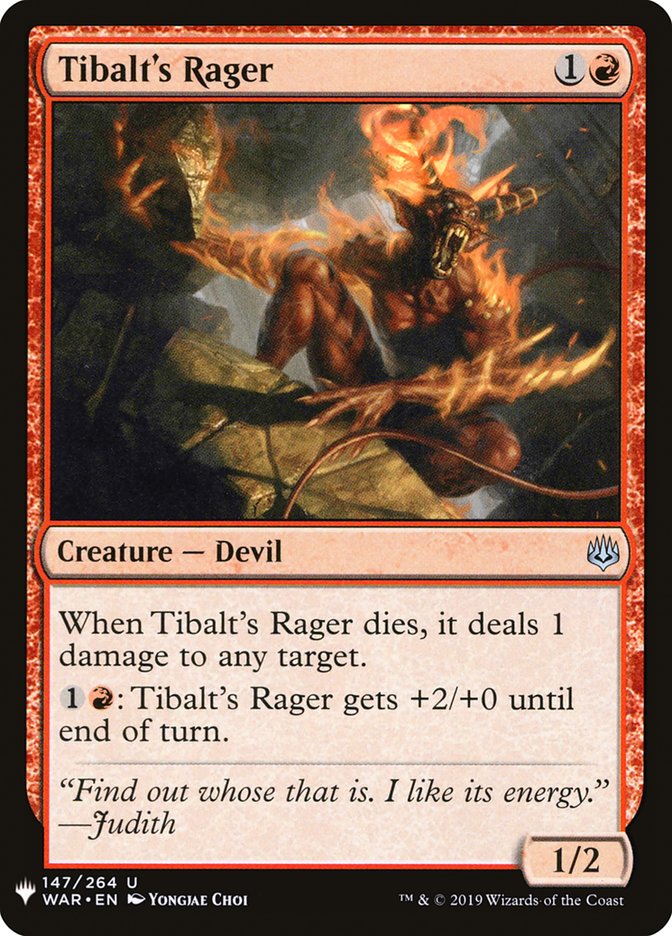 Tibalt's Rager [Mystery Booster] | Good Games Cannington