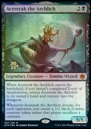 Acererak the Archlich [Dungeons & Dragons: Adventures in the Forgotten Realms Prerelease Promos] | Good Games Cannington