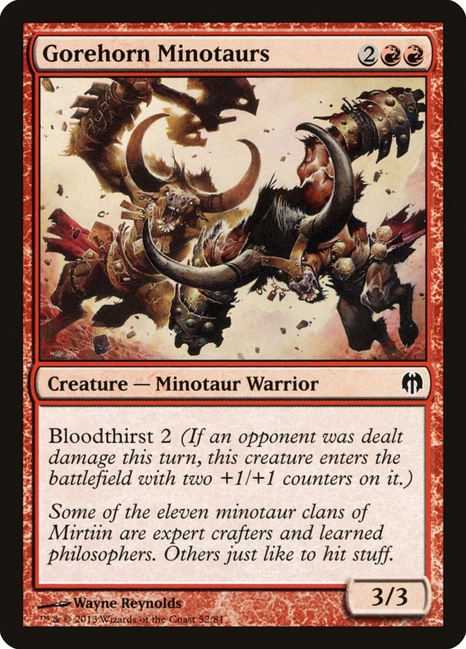 Gorehorn Minotaurs [Duel Decks: Heroes vs. Monsters] | Good Games Cannington