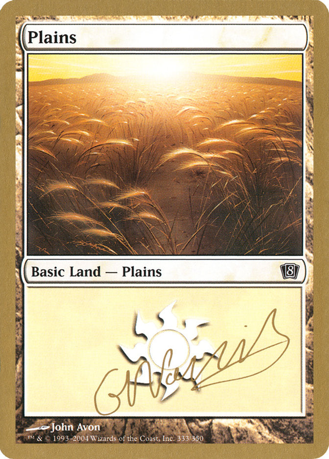 Plains (gn333) (Gabriel Nassif) [World Championship Decks 2004] | Good Games Cannington