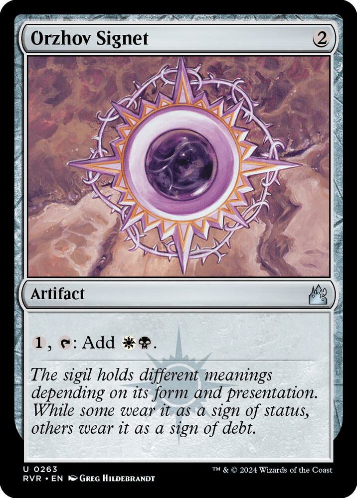 Orzhov Signet 263 (Ravnica Remastered)  - Foil | Good Games Cannington
