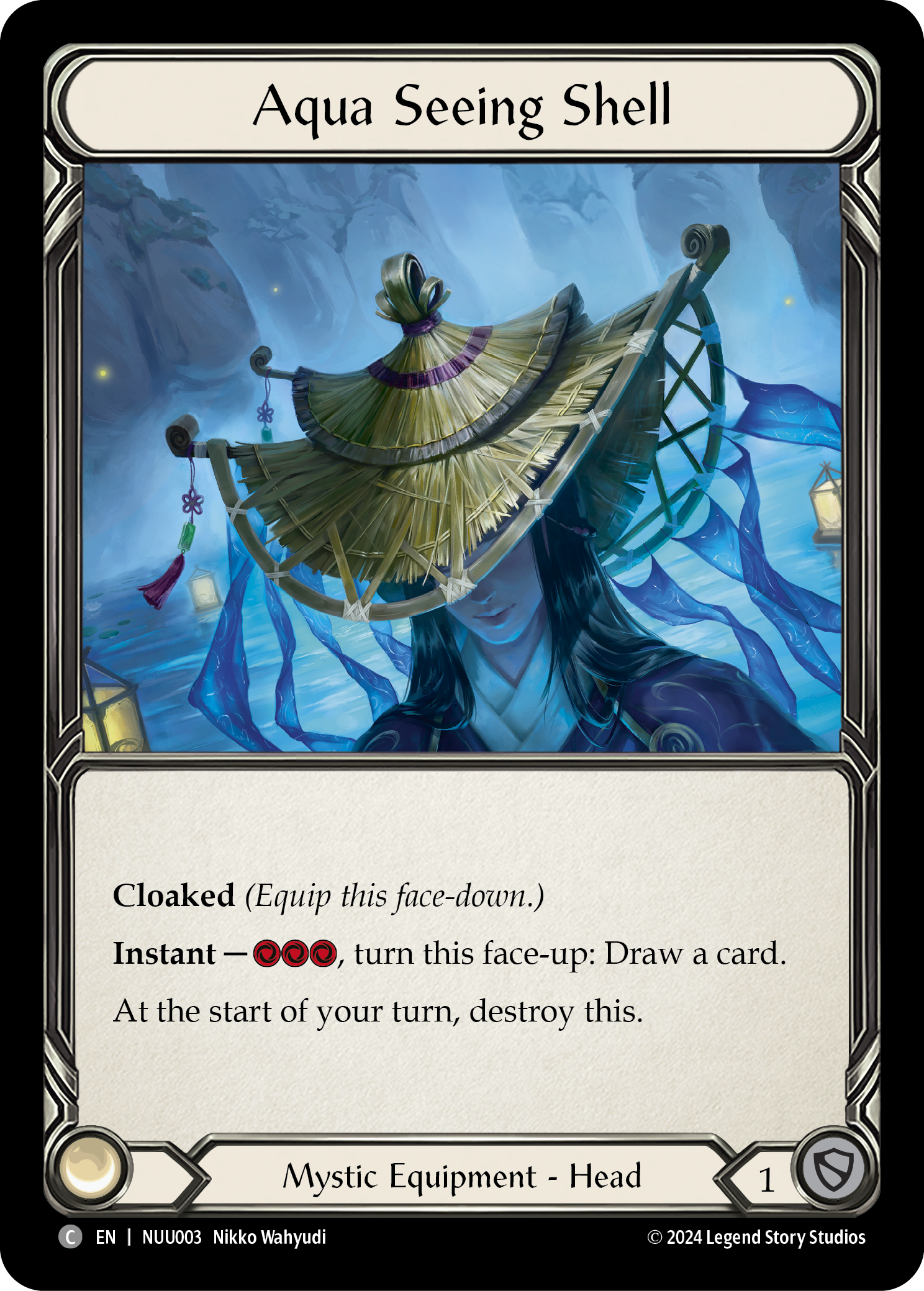 Aqua Seeing Shell [NUU003] (Part the Mistveil Nuu Blitz Deck) | Good Games Cannington