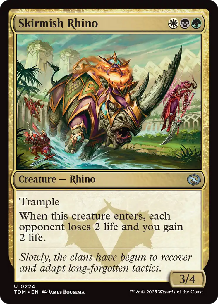 Skirmish Rhino (224) [Tarkir: Dragonstorm] | Good Games Cannington
