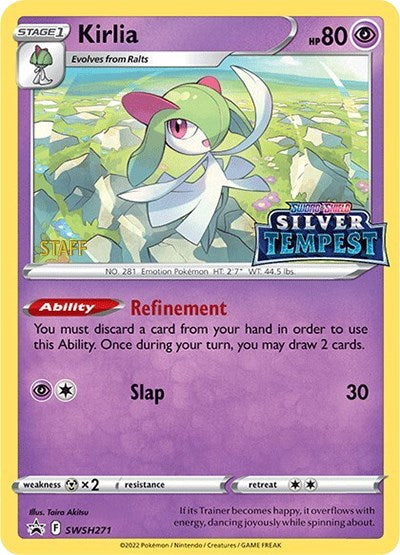 Kirlia (SWSH271) (Prerelease) (Staff) [Sword & Shield: Black Star Promos] | Good Games Cannington