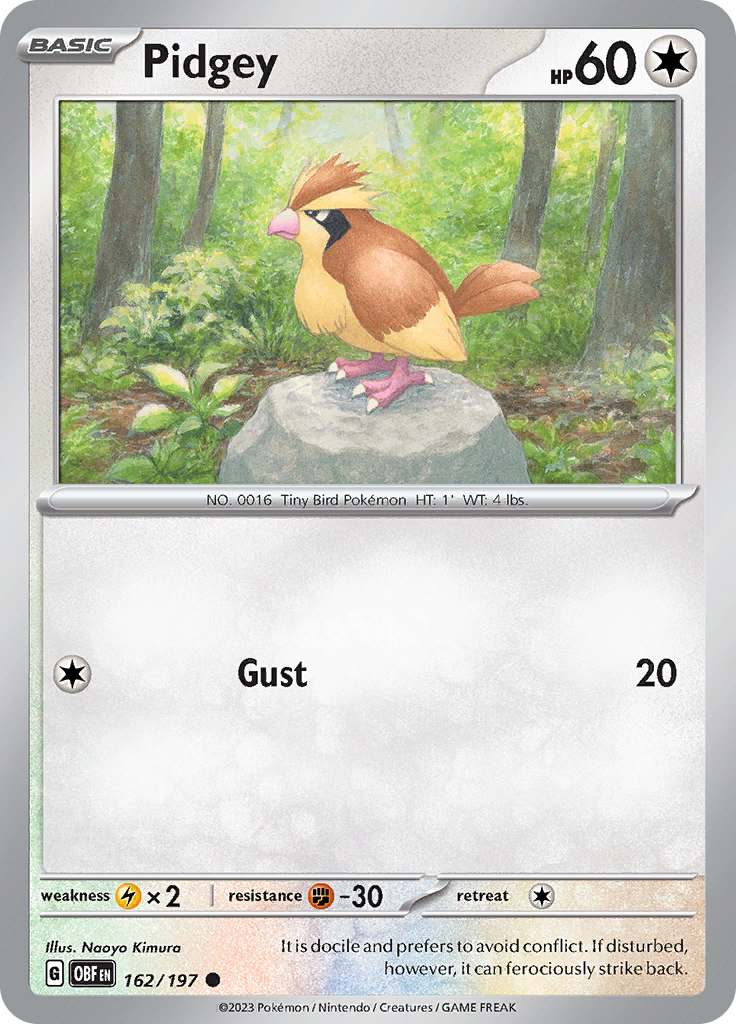 Pidgey (162/197) [Scarlet & Violet: Obsidian Flames] | Good Games Cannington