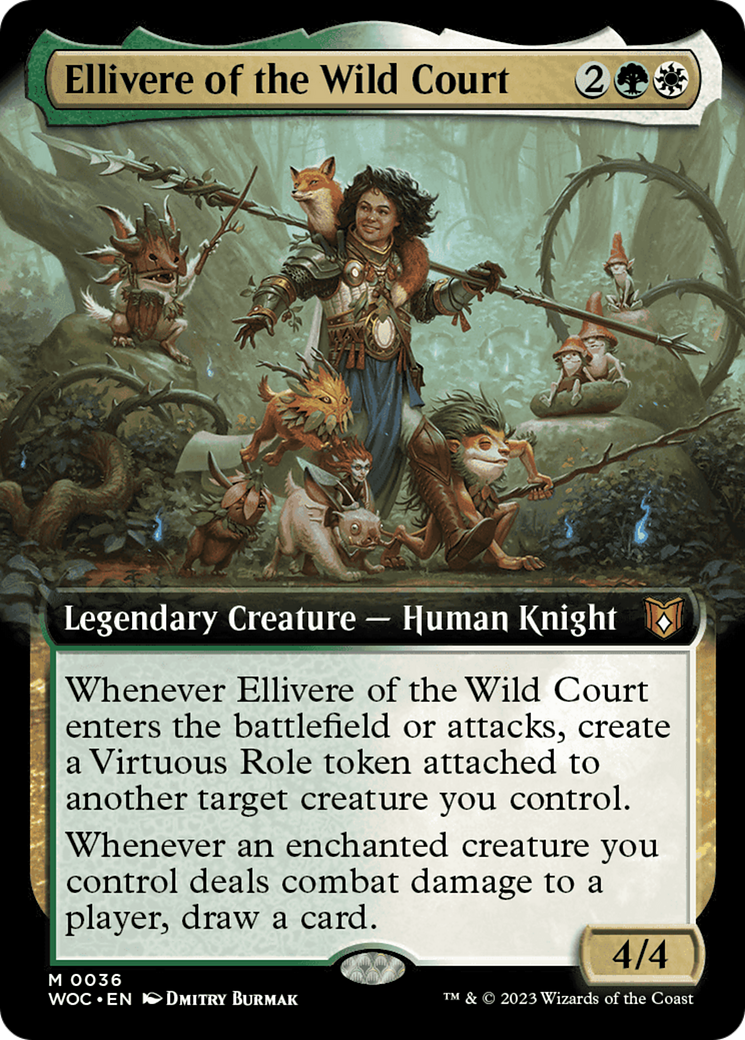 Ellivere of the Wild Court (Extended Art) [Wilds of Eldraine Commander] | Good Games Cannington
