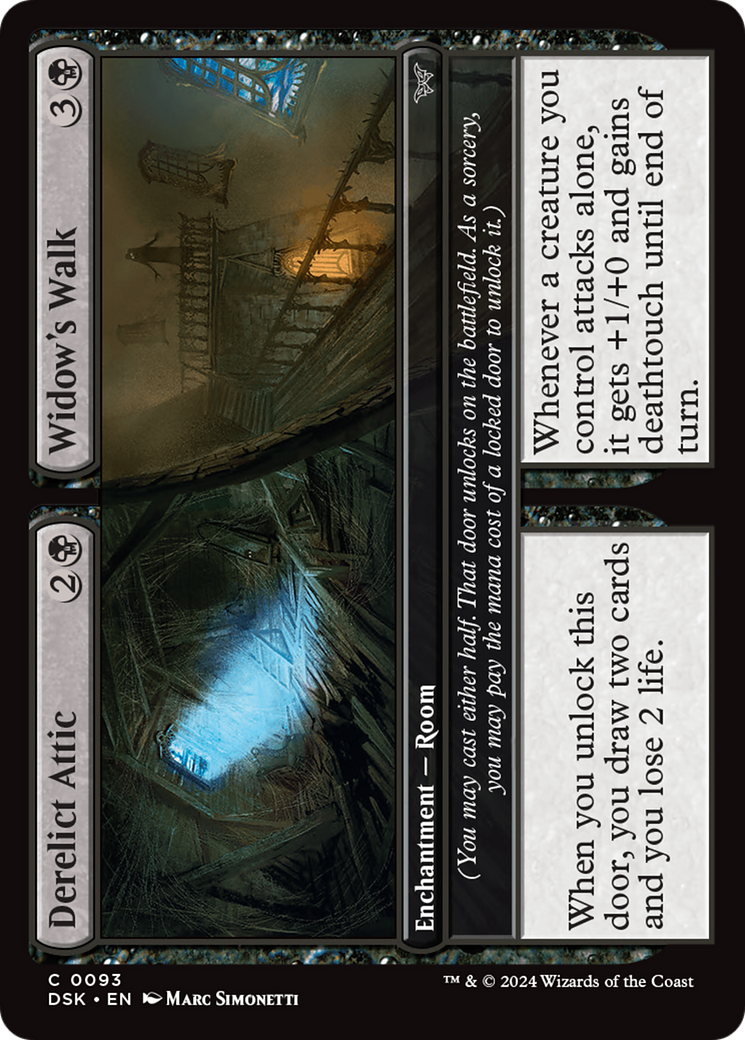 Derelict Attic // Widow's Walk [Duskmourn: House of Horror] | Good Games Cannington