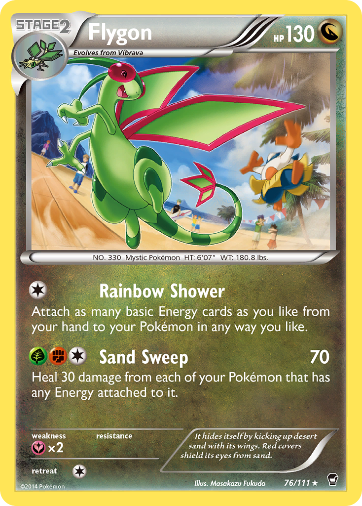 Flygon (76/111) [XY: Furious Fists] | Good Games Cannington