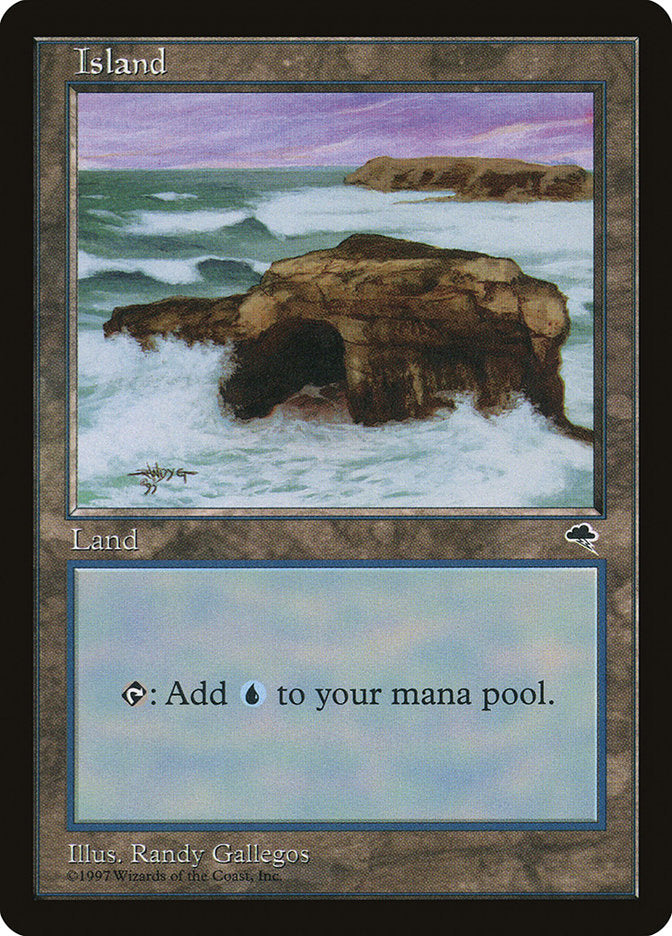 Island (Signature on Left) [Tempest] | Good Games Cannington
