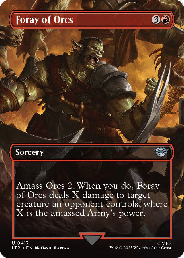Foray of Orcs Borderless 417 (Universes Beyond: The Lord of the Rings: Tales of Middle-earth)  | Good Games Cannington