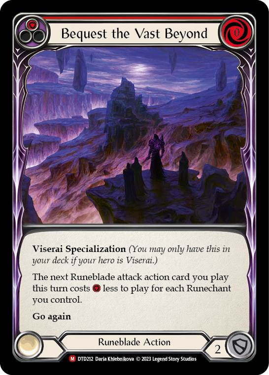 Bequest the Vast Beyond [DTD212] (Dusk Till Dawn)  Rainbow Foil | Good Games Cannington