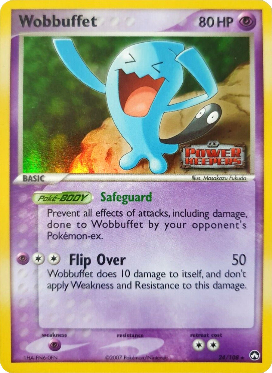 Wobbuffet (24/108) (Stamped) [EX: Power Keepers] | Good Games Cannington
